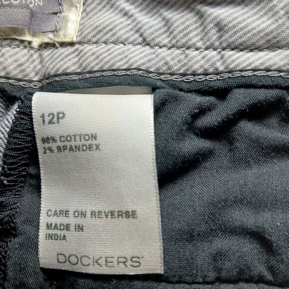 Dockers Ideal Collection Oetite Women's 12P Dark Wash Trouser, Pant, Jean. Blue. - Picture 5 of 12